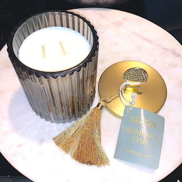 MAISON DE BOUGIES PARFUMEE CANDLE ENCHANTED BAMBOO OAK 10oz 2 WICK NEW - Picture 2 of 7